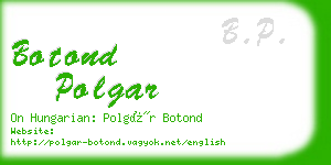 botond polgar business card